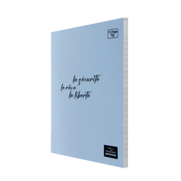 CARNET PIQURE YAMAMA 192P 11*17 CP PASTEL 70G