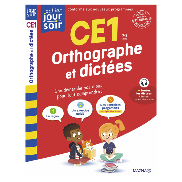 ORTHOGRAPHE ET DICTEES CE1 CAHIER JOUR SOIR