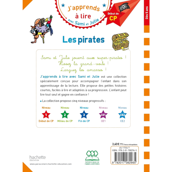 SAMI ET JULIE CP NIVEAU 1 LES PIRATES