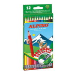 Alpino - Crayon de Couleur Effaçable - 12 Couleurs.