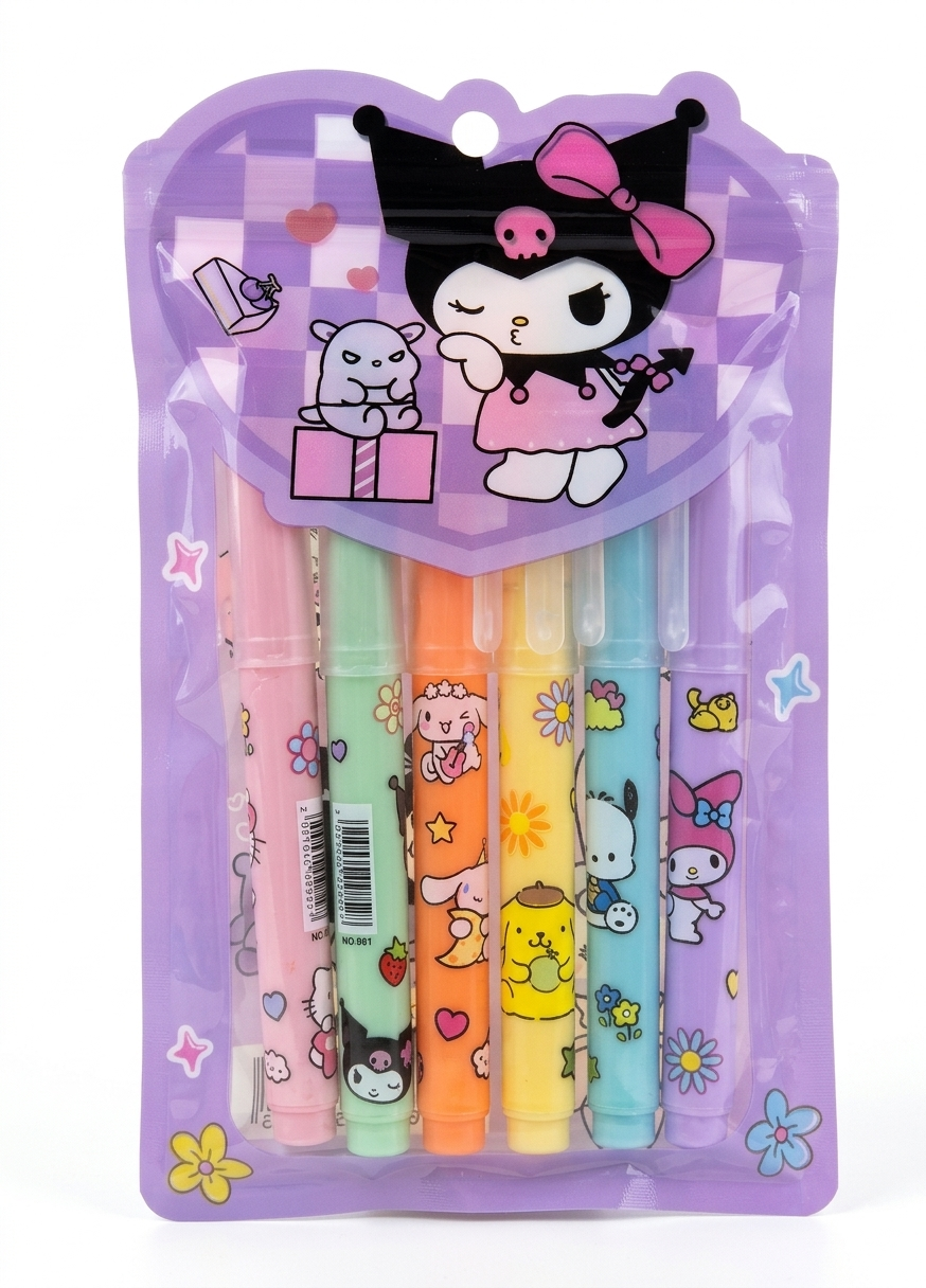 STYLO FEUTRE 6 COULEURS NS2283-26