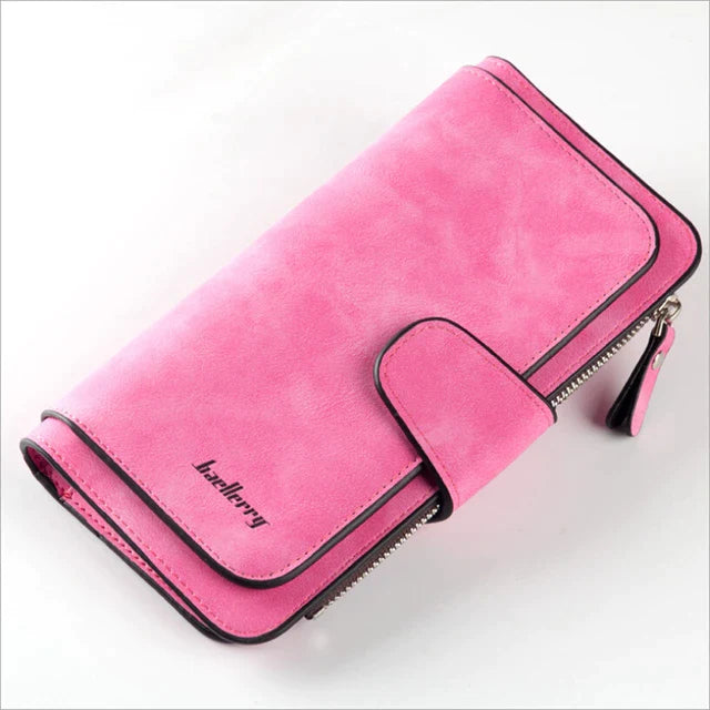 LONG PORTEFEUILLE FEMME BF304 ROSE FUSHIA