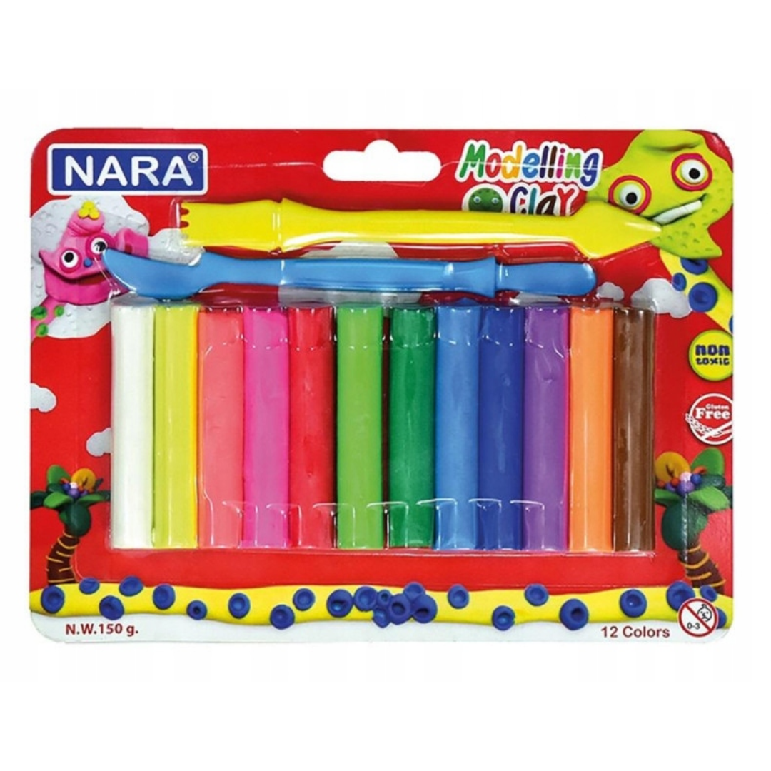 Set de 12 Pâtes à Modeler Néon 150 gr.