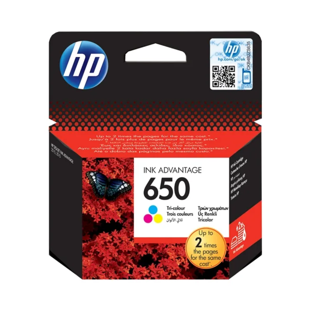 Cartouche d’encre HP 650 – Couleur.