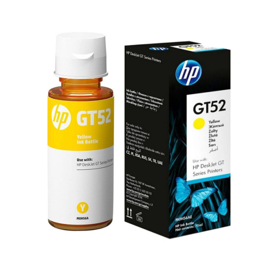 Bouteille d’encre HP GT52 Jaune - Originale.