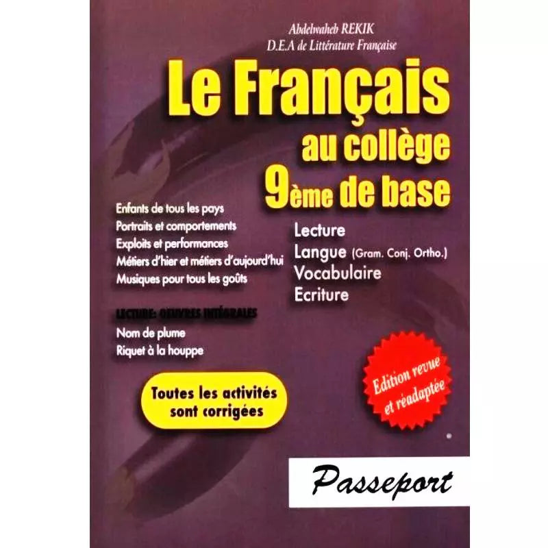 Le Français au Collège - 9ème.