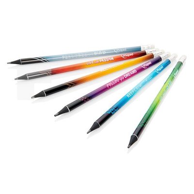 CRAYON NOIR MAPED GRAPH WOODFREE HB