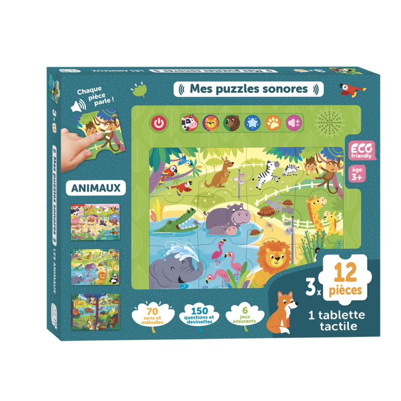 Mes puzzles sonores - Les animaux.