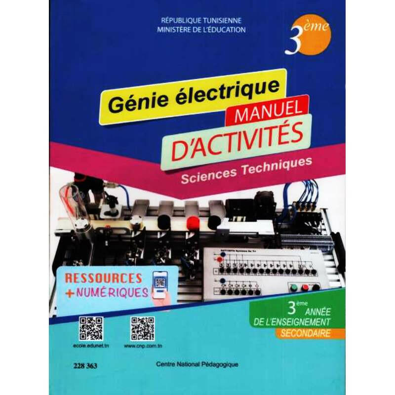 CNP 3EME SEC -GENIE ELECTRIQUE -MANUEL D ACTIVITE SECTION TECHNIQUE.