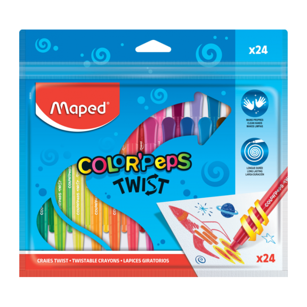 Crayons de Cire Maped de 24 Twist.