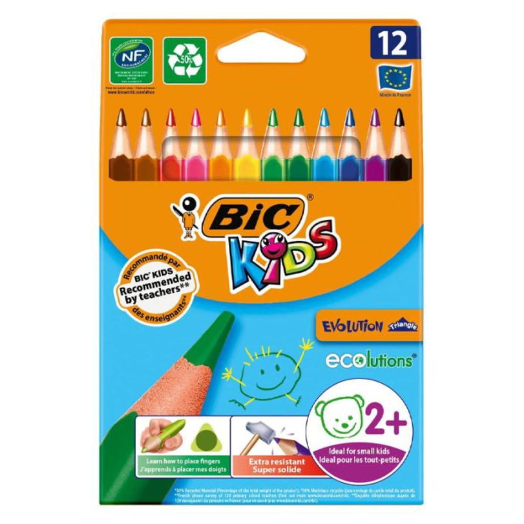 Bic Kids Évolution Triangle Étui 10+2