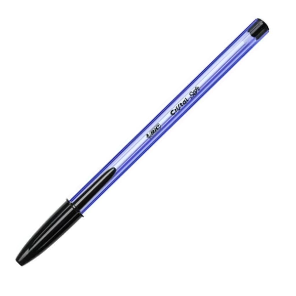 Stylo à Bille Bic Cristal Soft Noir