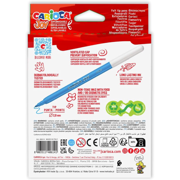 Feutres Carioca de 12.