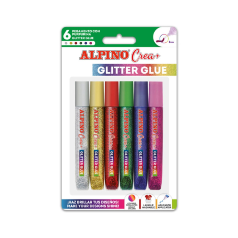 Alpino - Colle Pailletée - Étui de 6 Tubes.