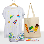 Alpino - 10 Feutres Marqueurs Textiles Permanents.