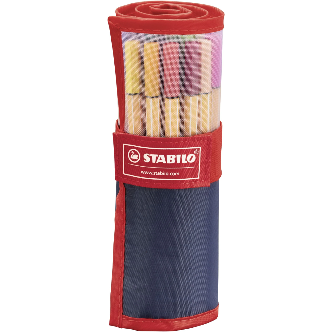 Stabilo - Pochette de 25 Stylos à Pointe Fine Stabilo Point 88.