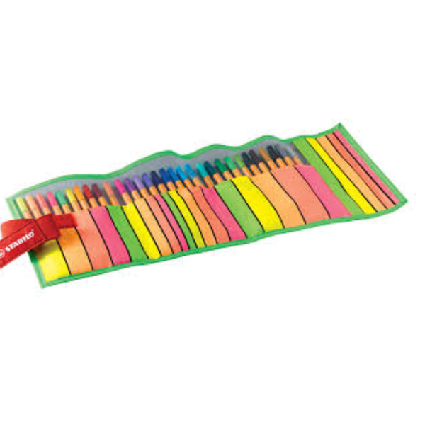 Stabilo - Pack de 25 feutres Point 88 Pointe fine (Garçon et fille)