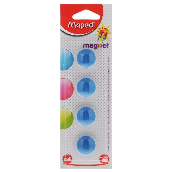 Maped - Set de 4 Aimants Ronds 22 mm (Réf. 052200)