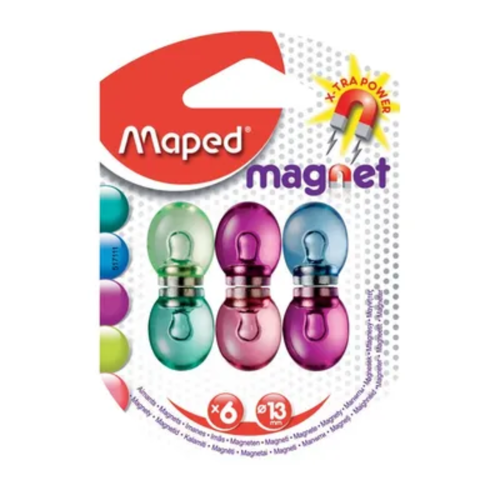 Maped - 6 Aimants  de 22 mm (Réf. 517111)