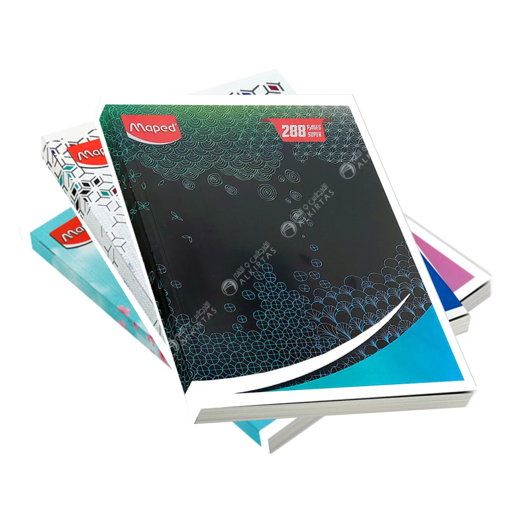 Maped - Cahier Super Demi 288 Pages (Réf. 17x22 cm).