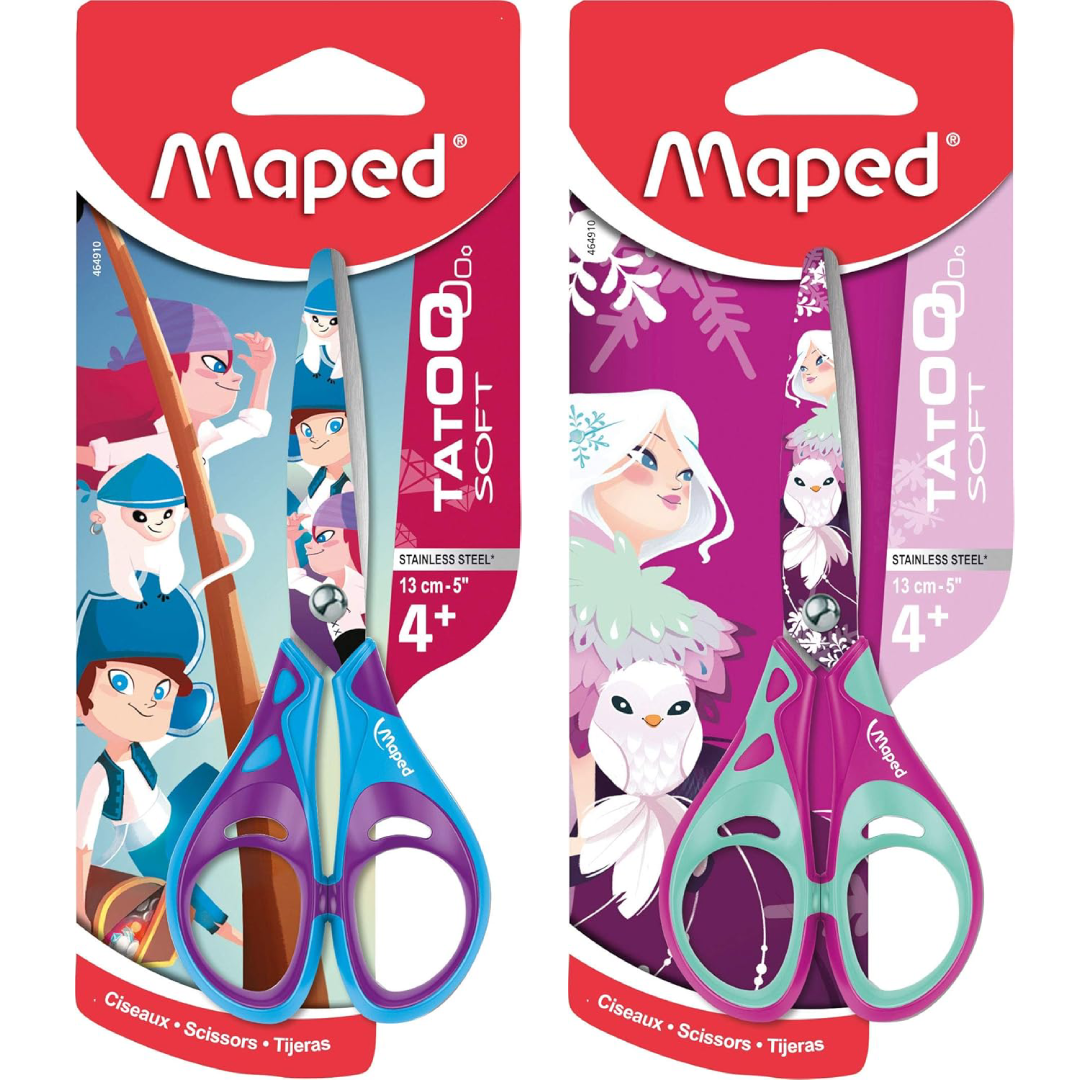 Maped - Ciseaux Tatoo Kids Pulse 12 cm.