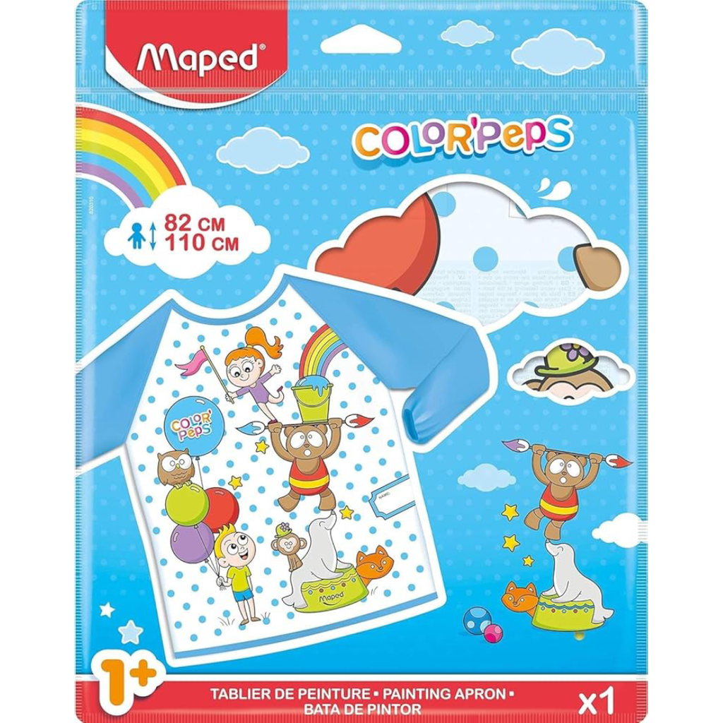 Maped - Color'Peps Tablier de Protection pour Enfant (18 mois à 5 ans)