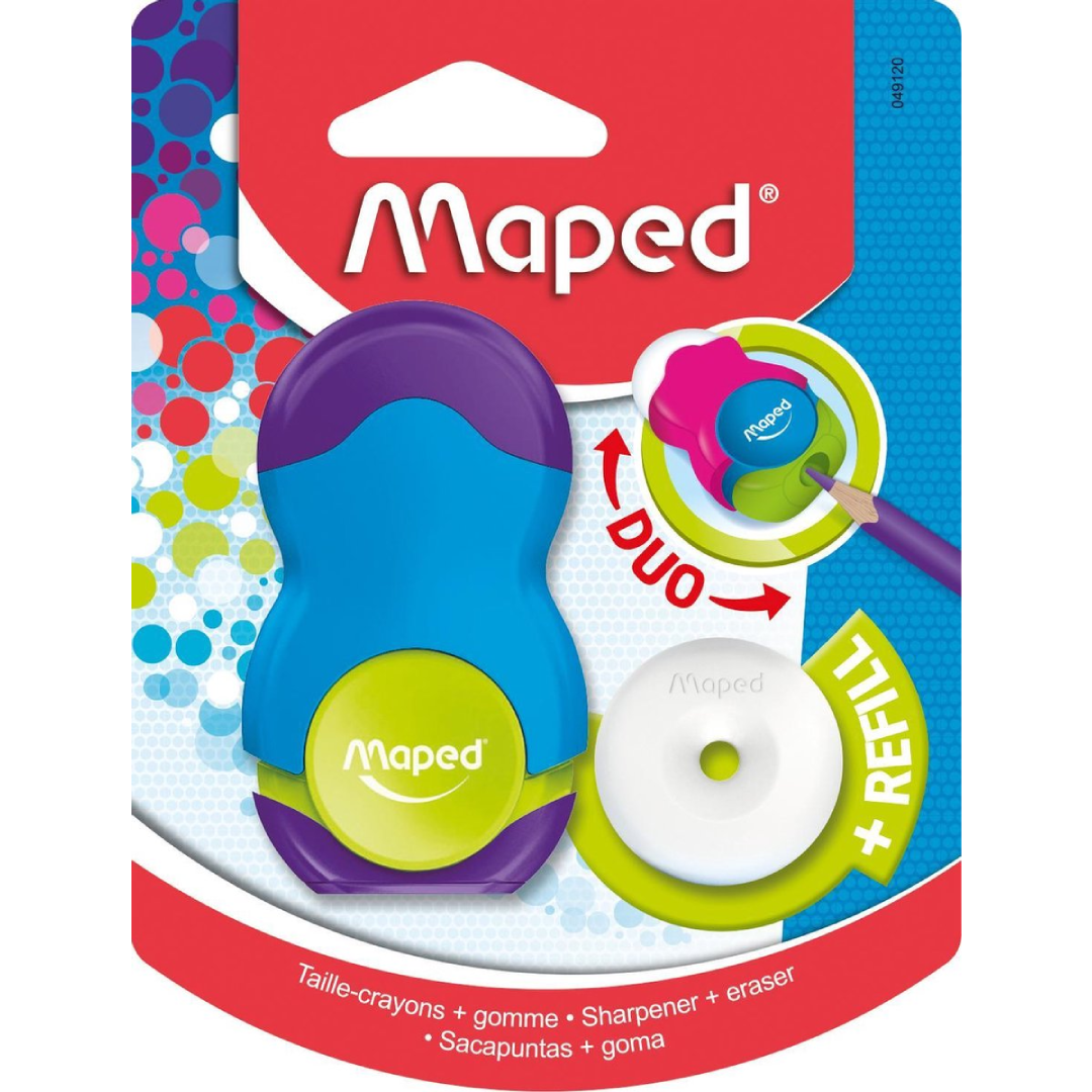 Maped - Taille-Crayon et Gomme Loopy.