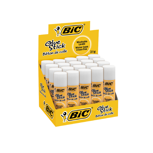 BIC - boite de 20 Colles Stick 21g.
