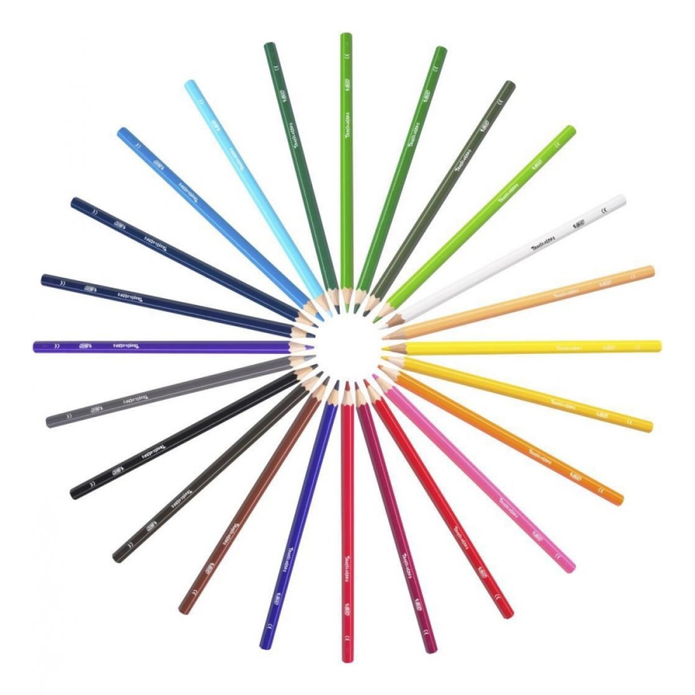 BIC - Crayons de Couleur Tropicolors - Pochette de 24.