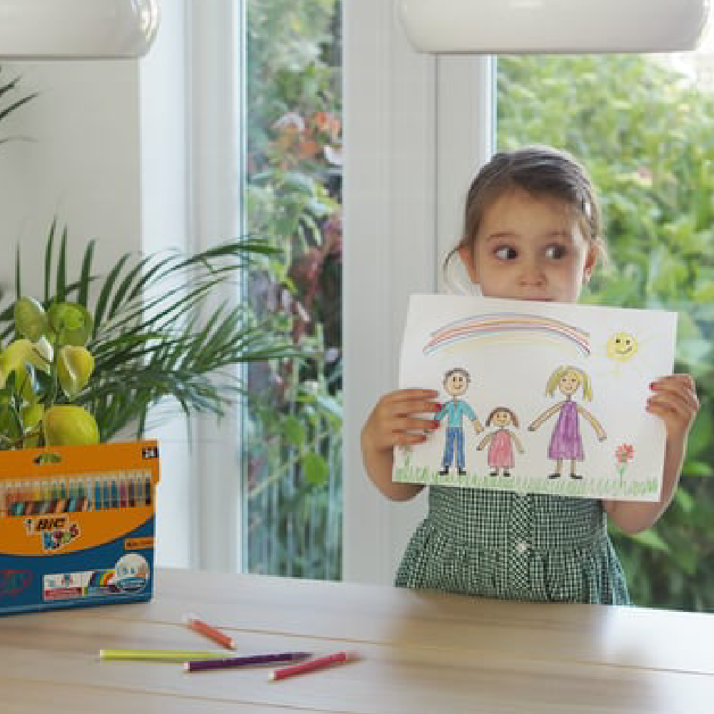 BIC - Lot de 18 Feutres de Coloriage Pointe Moyenne - BIC Kids Kid Couleur.