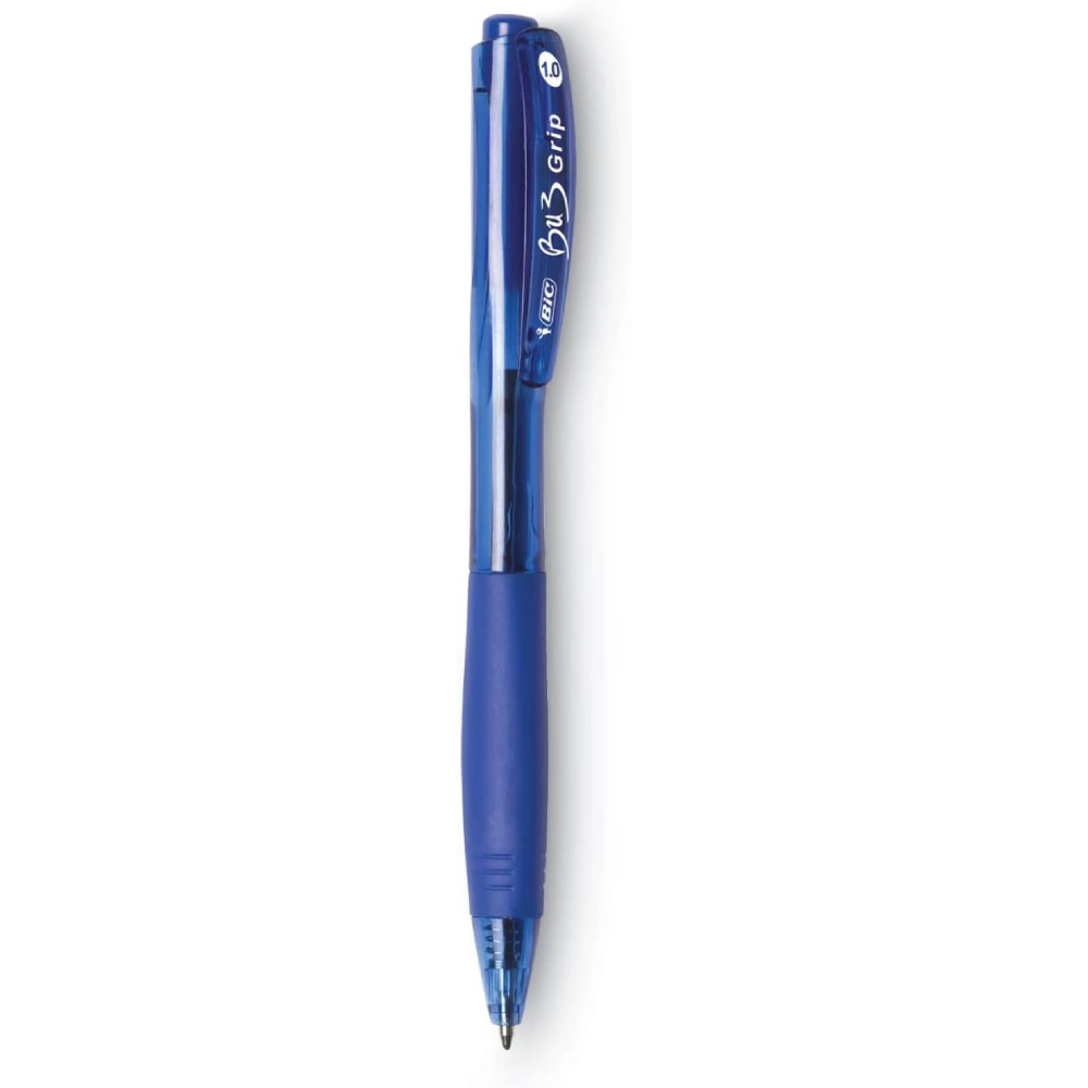 BIC - Stylo à Bille Rétractable Bu3 Grip 1.0