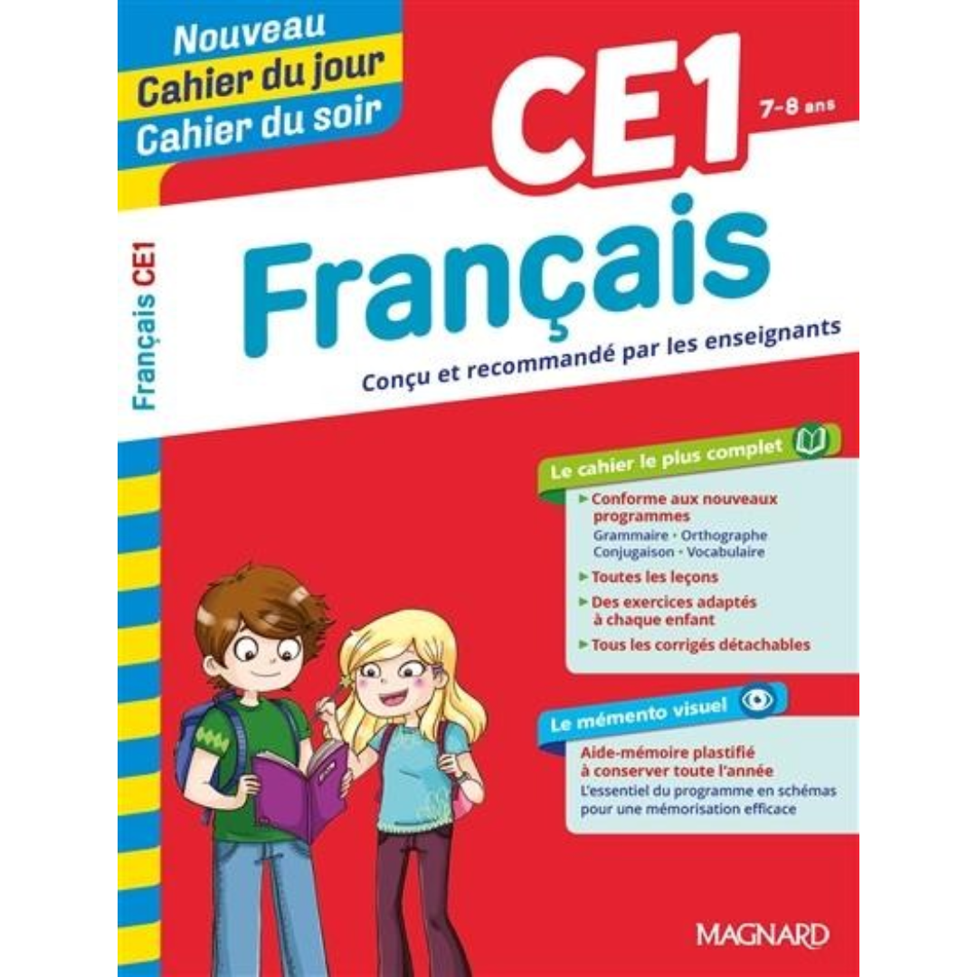 Cahier du Jour / Cahier du Soir - Français CE1.