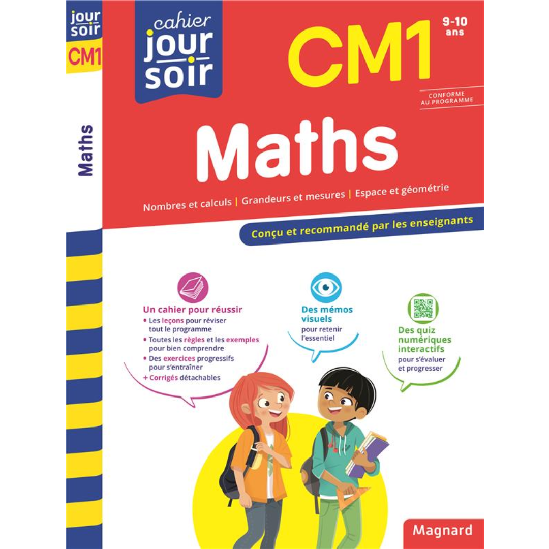 Cahier du Jour / Cahier du Soir - Maths CM1.