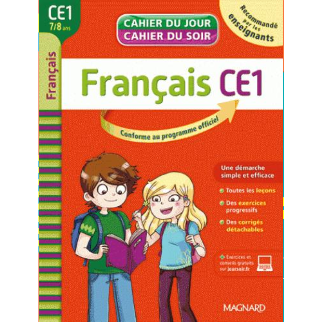 Cahier du Jour / Cahier du Soir - Français - CE1.