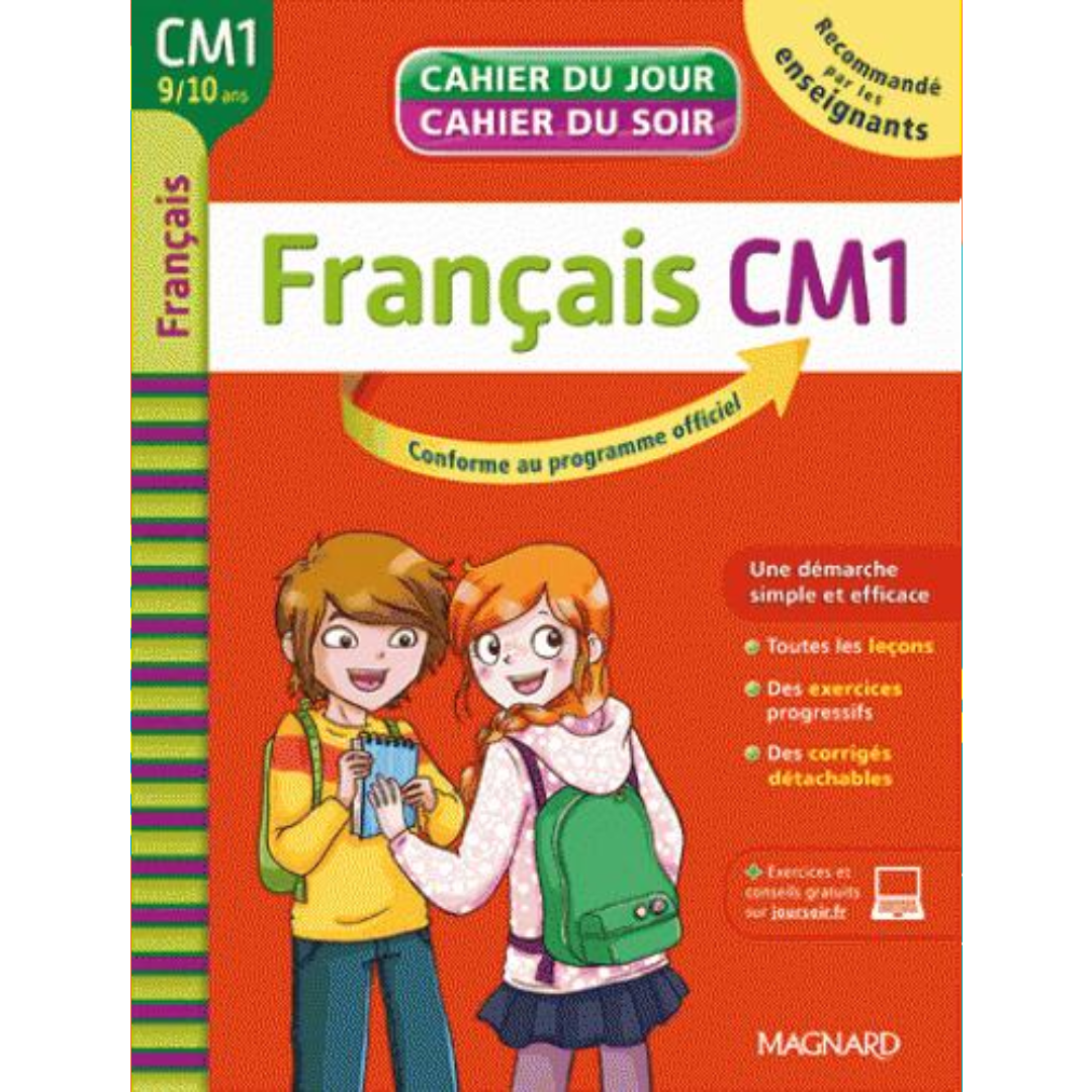 Cahier du Jour / Cahier du Soir - Français - CM1.