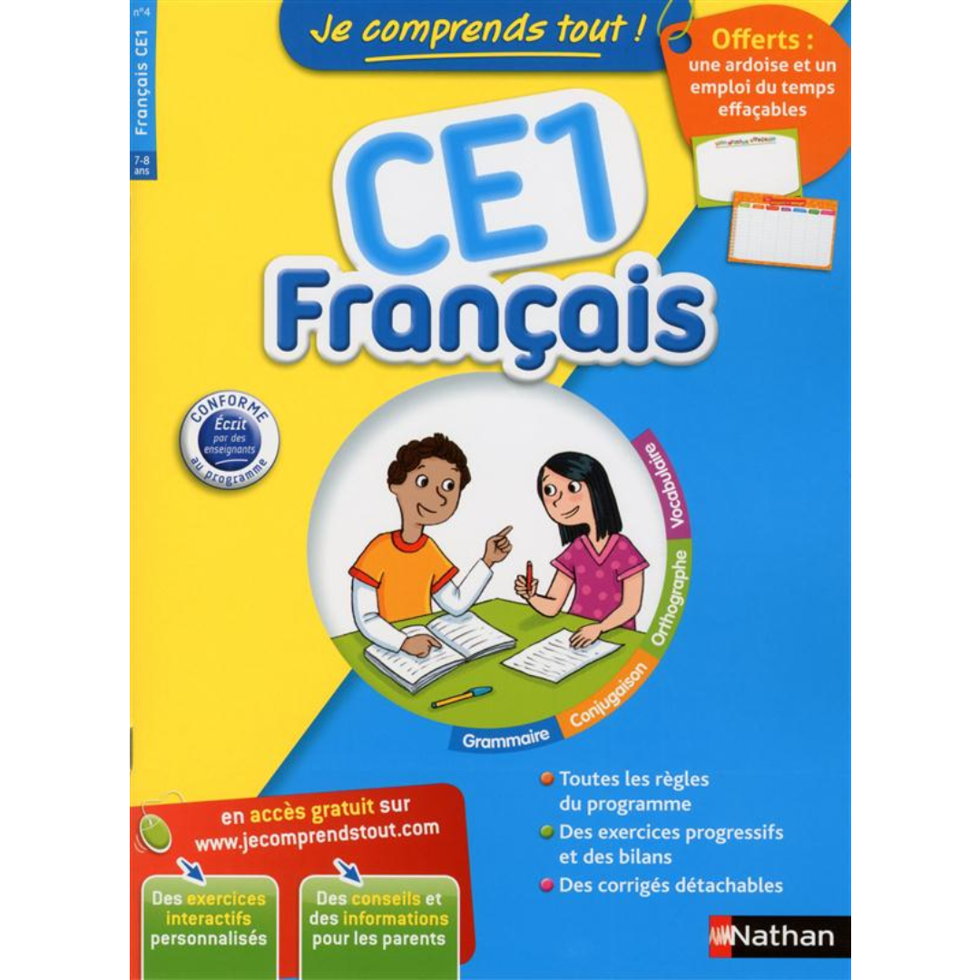 Je comprends tout ! Français CE1 (7-8 ans).