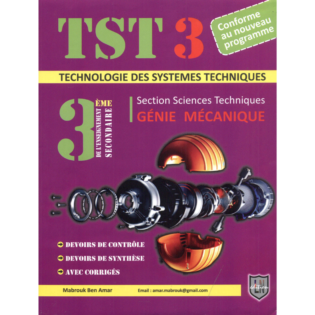 Test 3 Génie Mécanique - 3ème Sciences de Technologie.