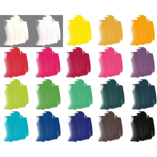 Étui 30 Tubes de 20ML Acrylique Fine + Pinceau – Studio Acrylics Pébéo.