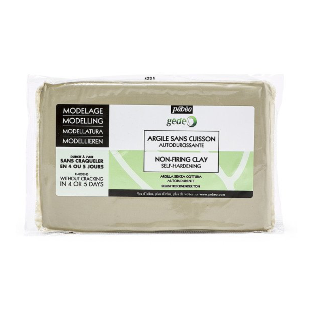 Argile Sans Cuisson Blanche 1.5kg - Pébéo.
