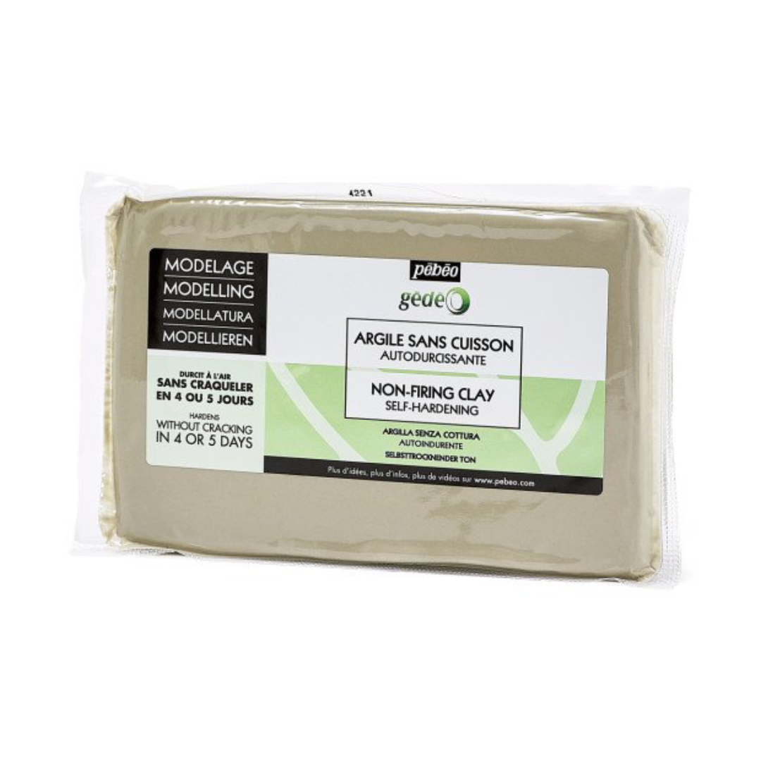 Argile Sans Cuisson Blanche 1.5kg - Pébéo.