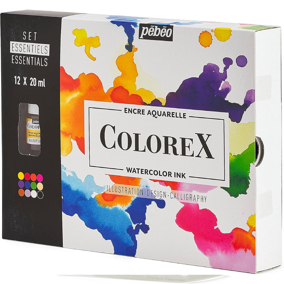 Colorex Boîte 12 Flacons 20 ml Assortis - Pébéo.