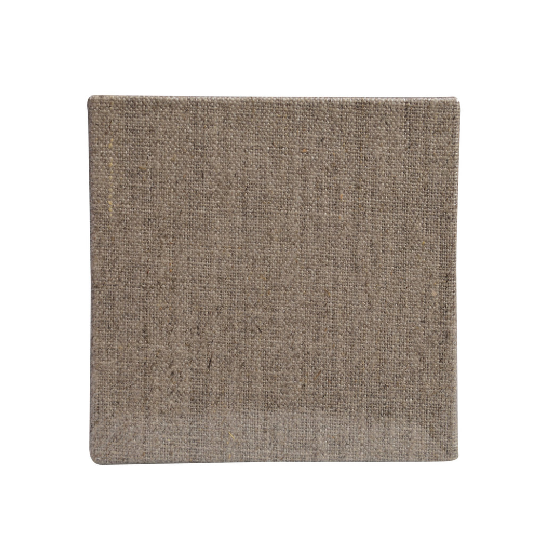 Carton Toilé Lin Naturel Lot de 3 (10x10 cm) - Pébéo.
