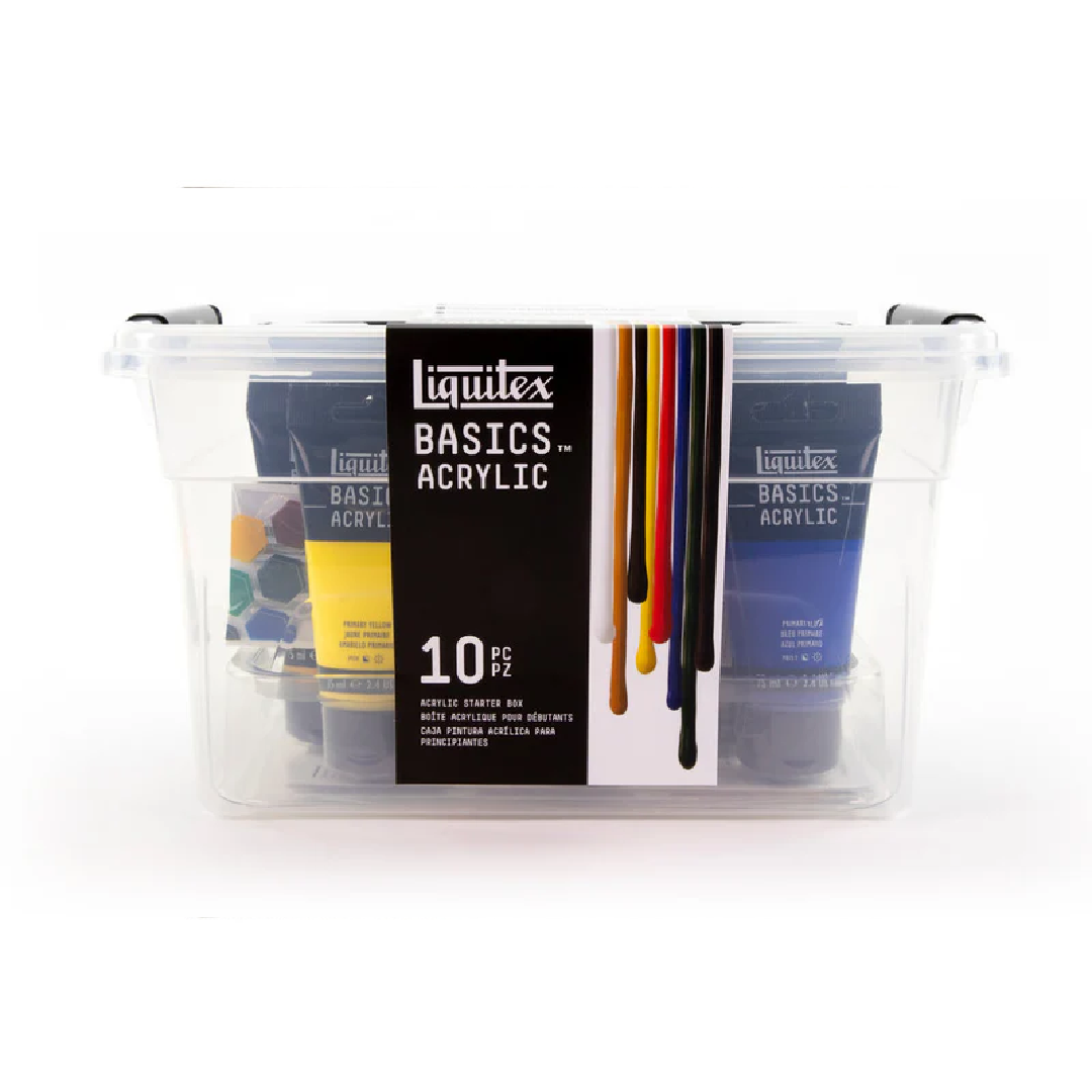 Basics Acrylic Starter Box, 9x75ml - Liquitex Basics.