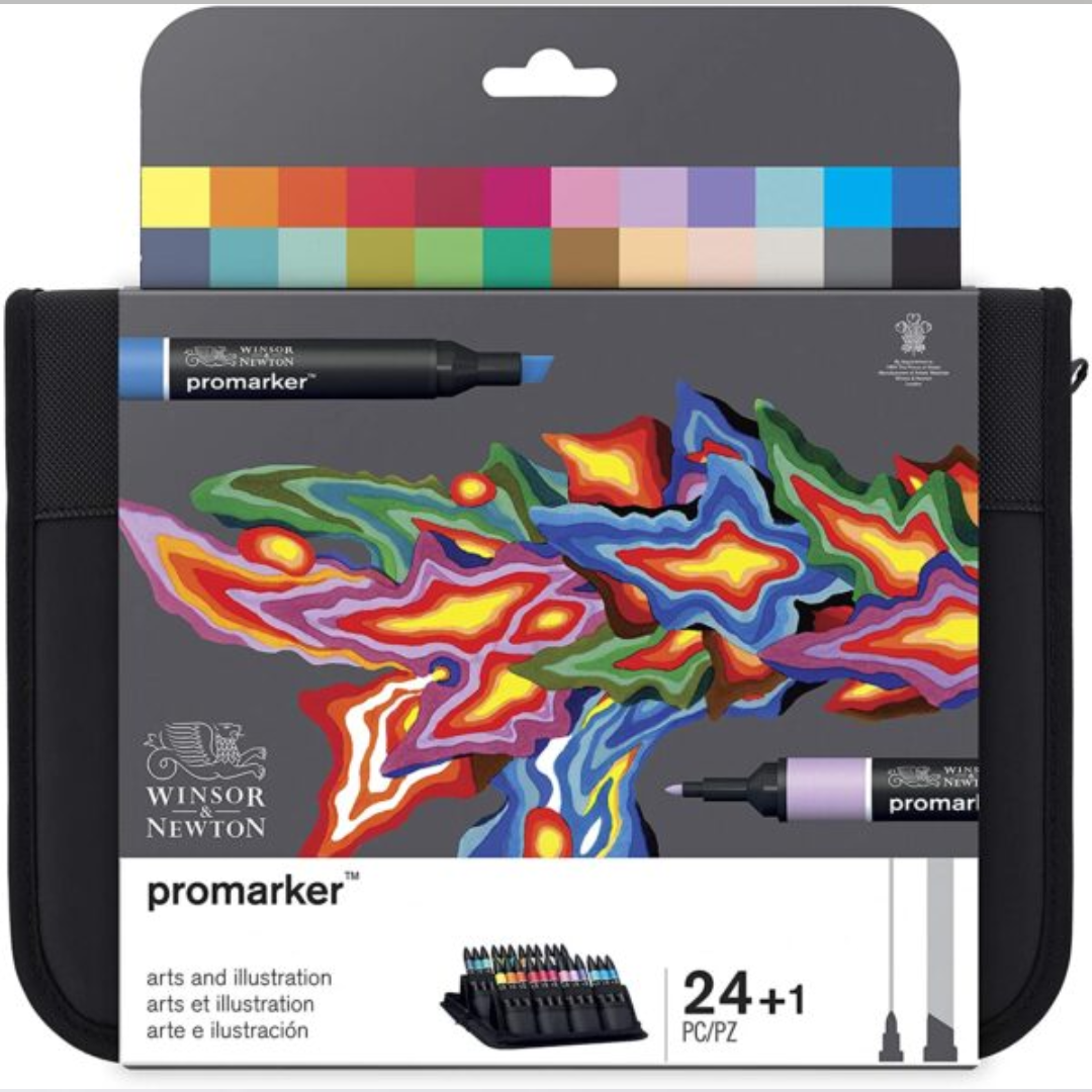 Set de 24+1 Promarker Arts et illustration - Winsor & Newton.