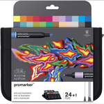Set de 24+1 Promarker Arts et illustration - Winsor & Newton.