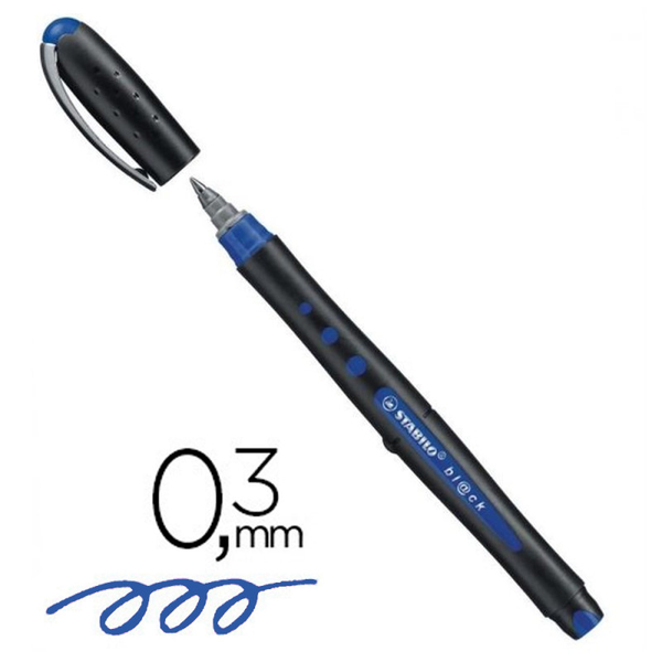 Stylo Gel Stabilo Black 0.3 mm.