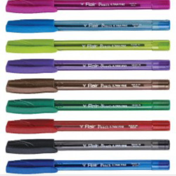 Pochette Stylo Flair de 10 - Couleur Peach.