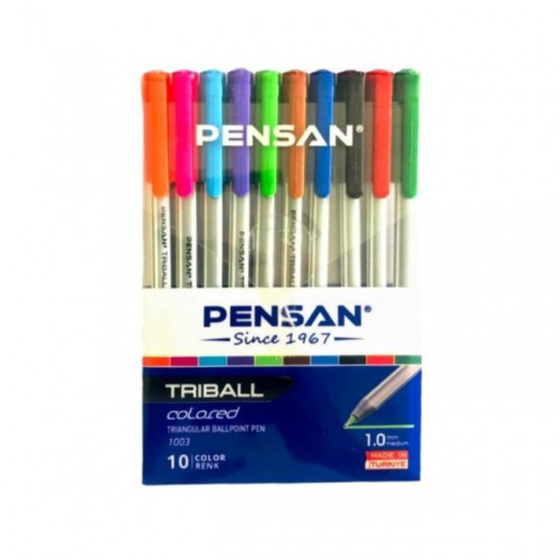 Pochette de 10 Stylos Pensan Triball.
