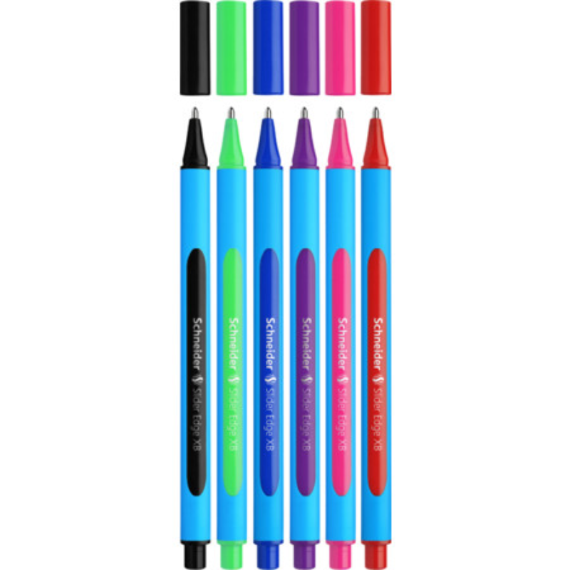 Pochette de 6 Stylo à bille Slider Edge XB Schneider.