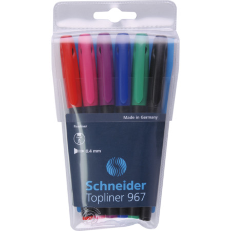 Pochette de 6 Topliner 967 SCHNEIDER.